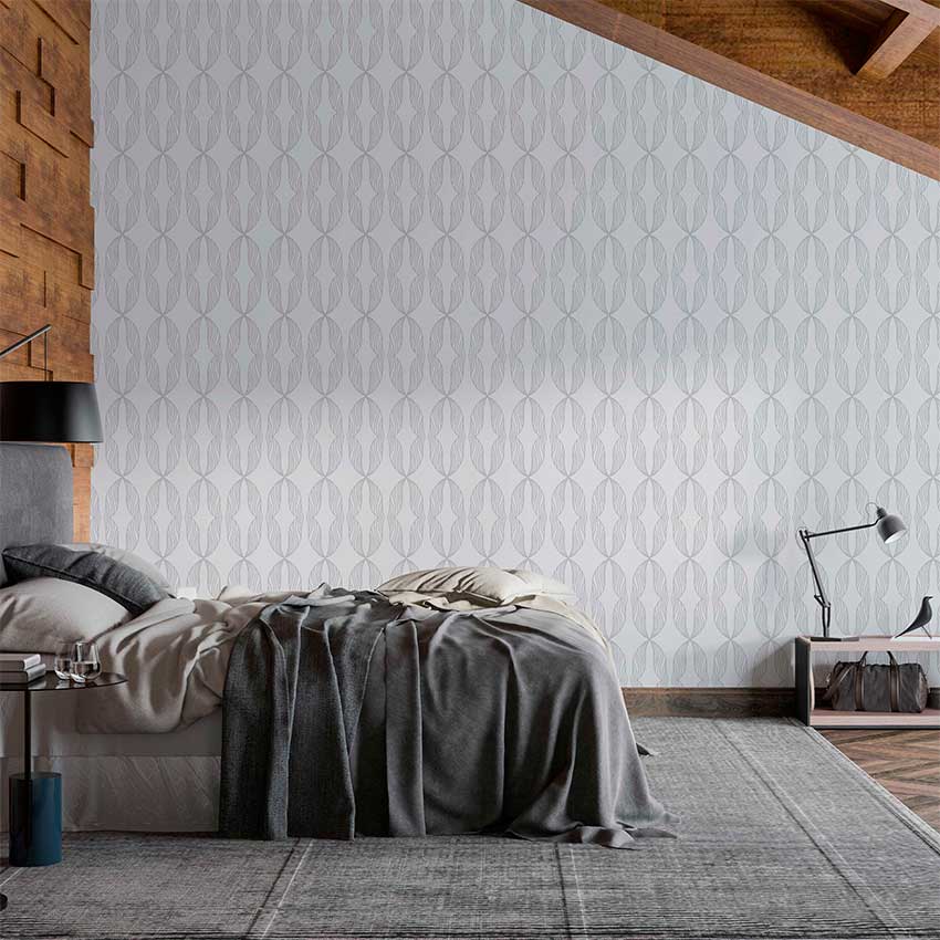 Papel de Parede Cinza Abstracto