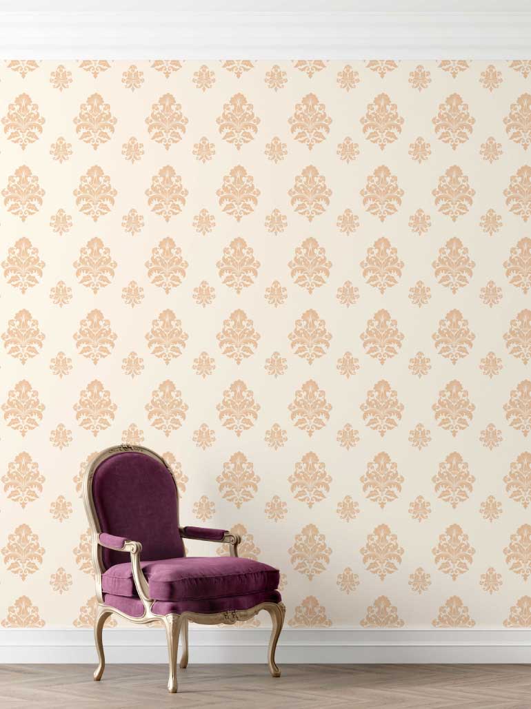 Papel de Parede Vintage Dourado