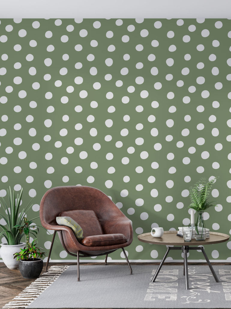 Papel de Parede Green Dots