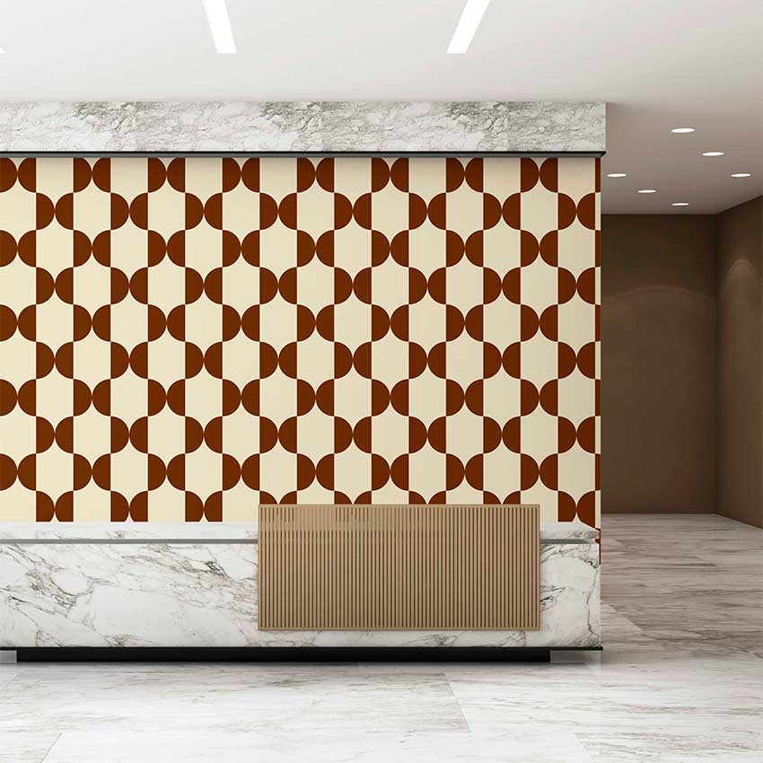 Retro Circles Wallpaper