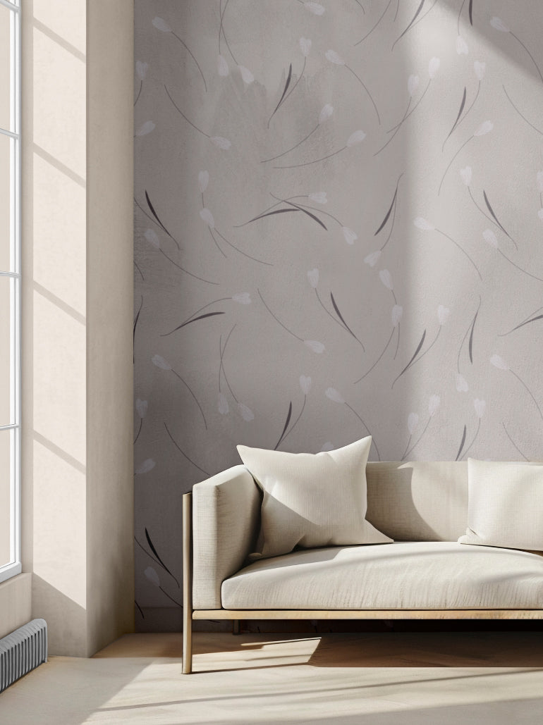 Papel de Parede Floral Linho - Papieris