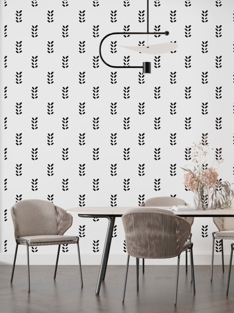 Papel de Parede Floral Minimal - Papieris