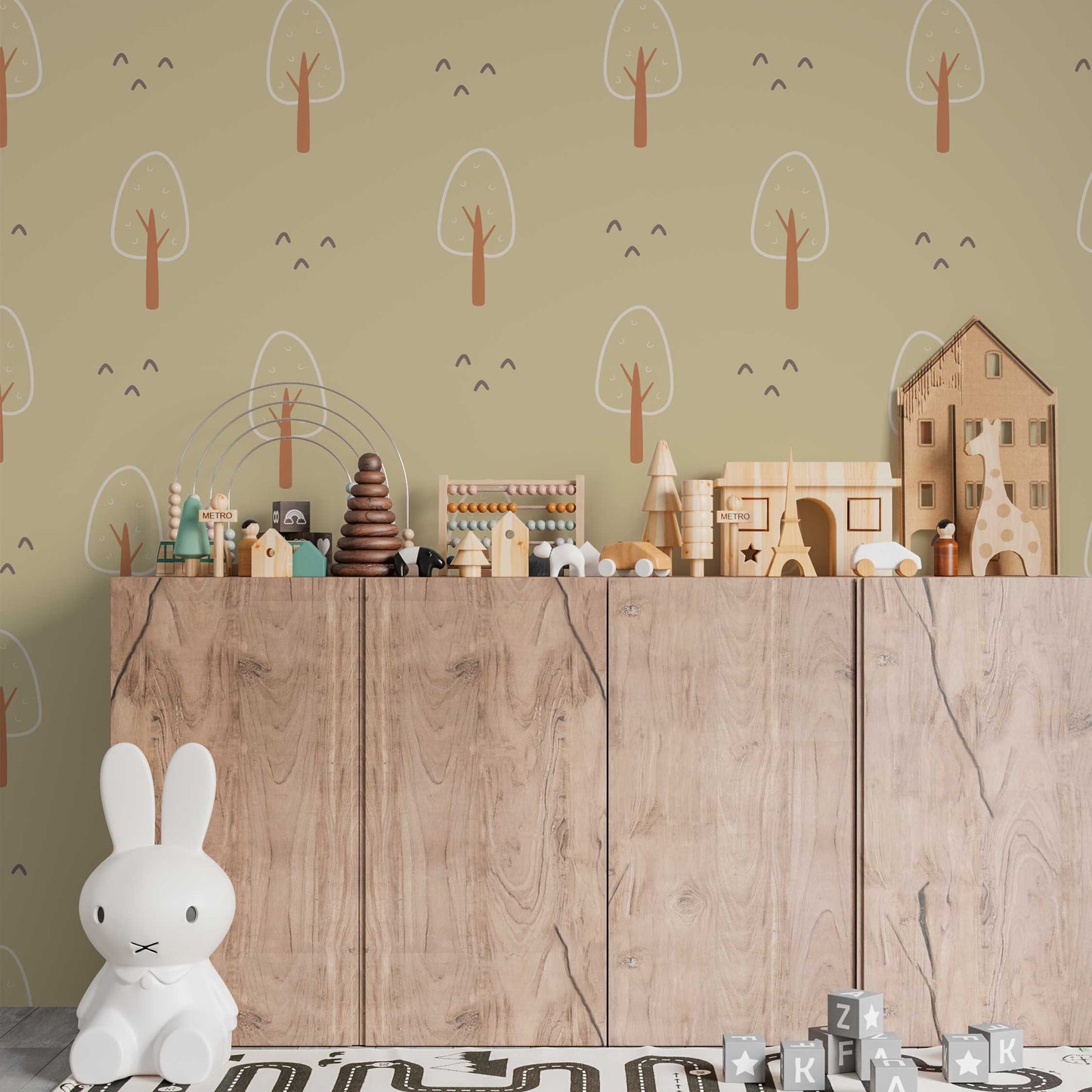 Papel de parede Infantil Floresta - Papieris