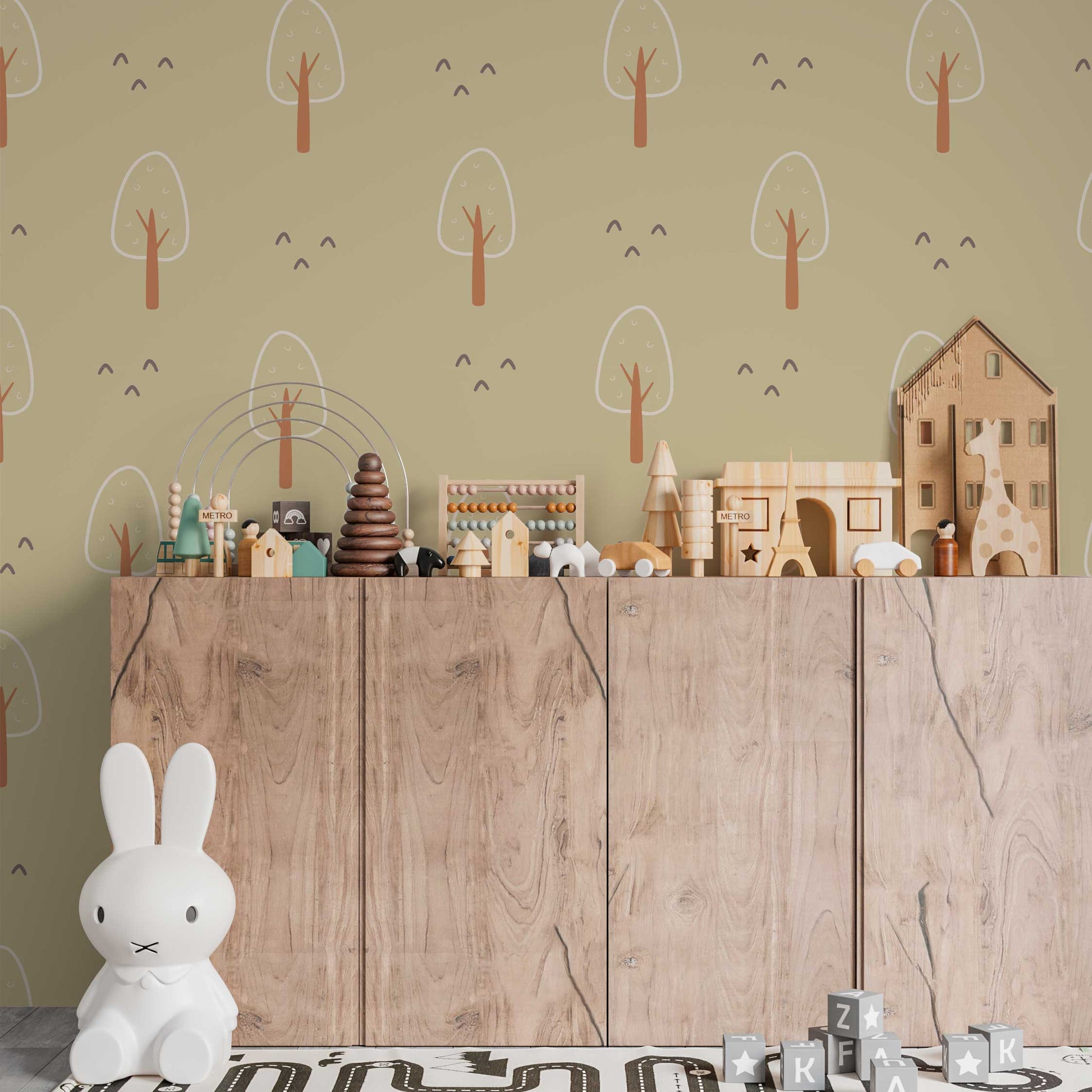 Papel de parede Infantil Floresta - Papieris