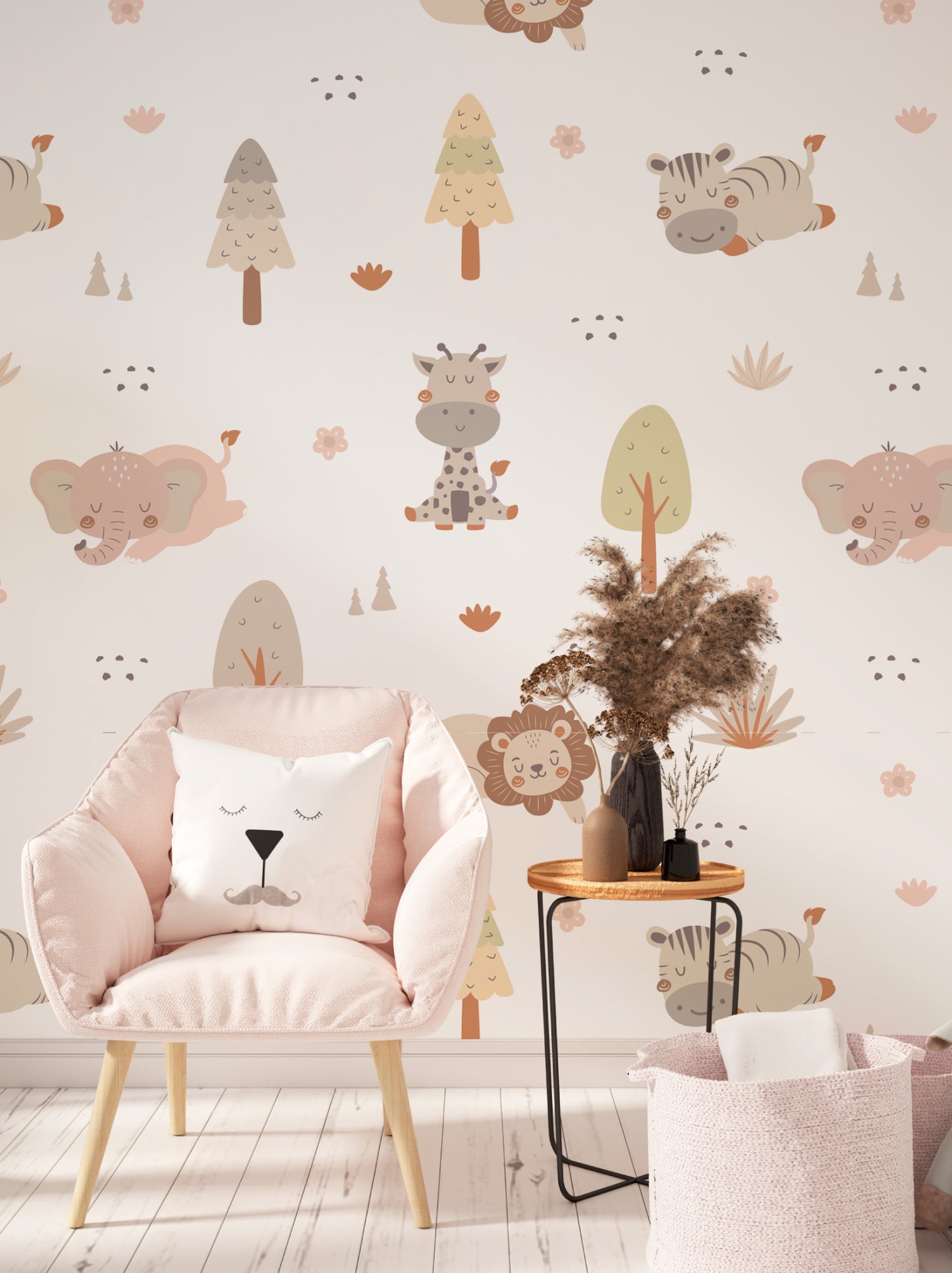 Papel de Parede Infantil Animais da Selva - Papieris