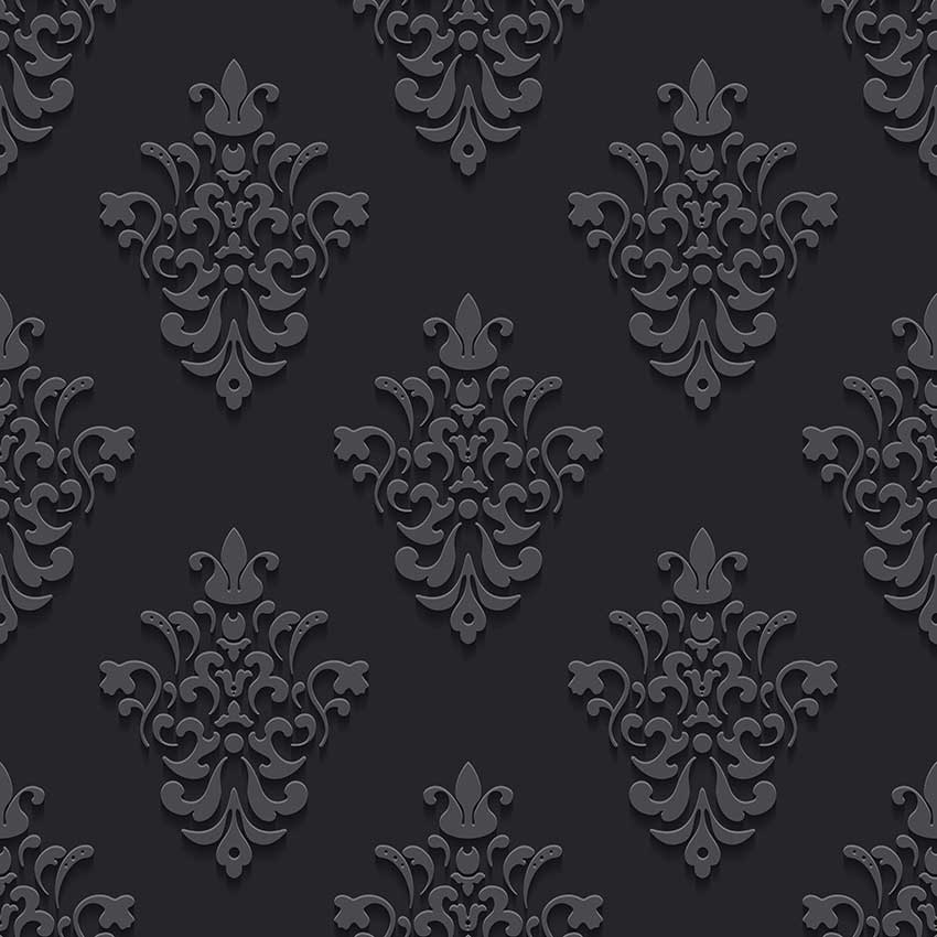 Papel de Parede Vintage Preto