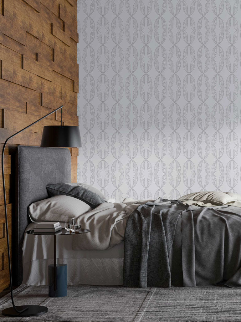 Papel de Parede Cinza Abstracto