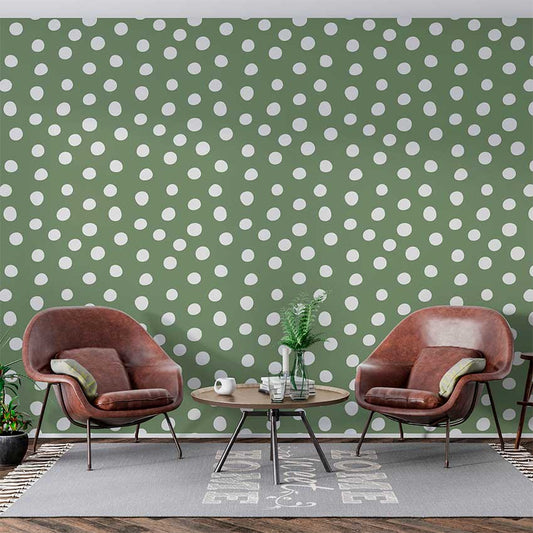 Papel de Parede Green Dots