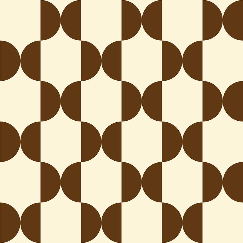 Papel de Parede Retro Circles