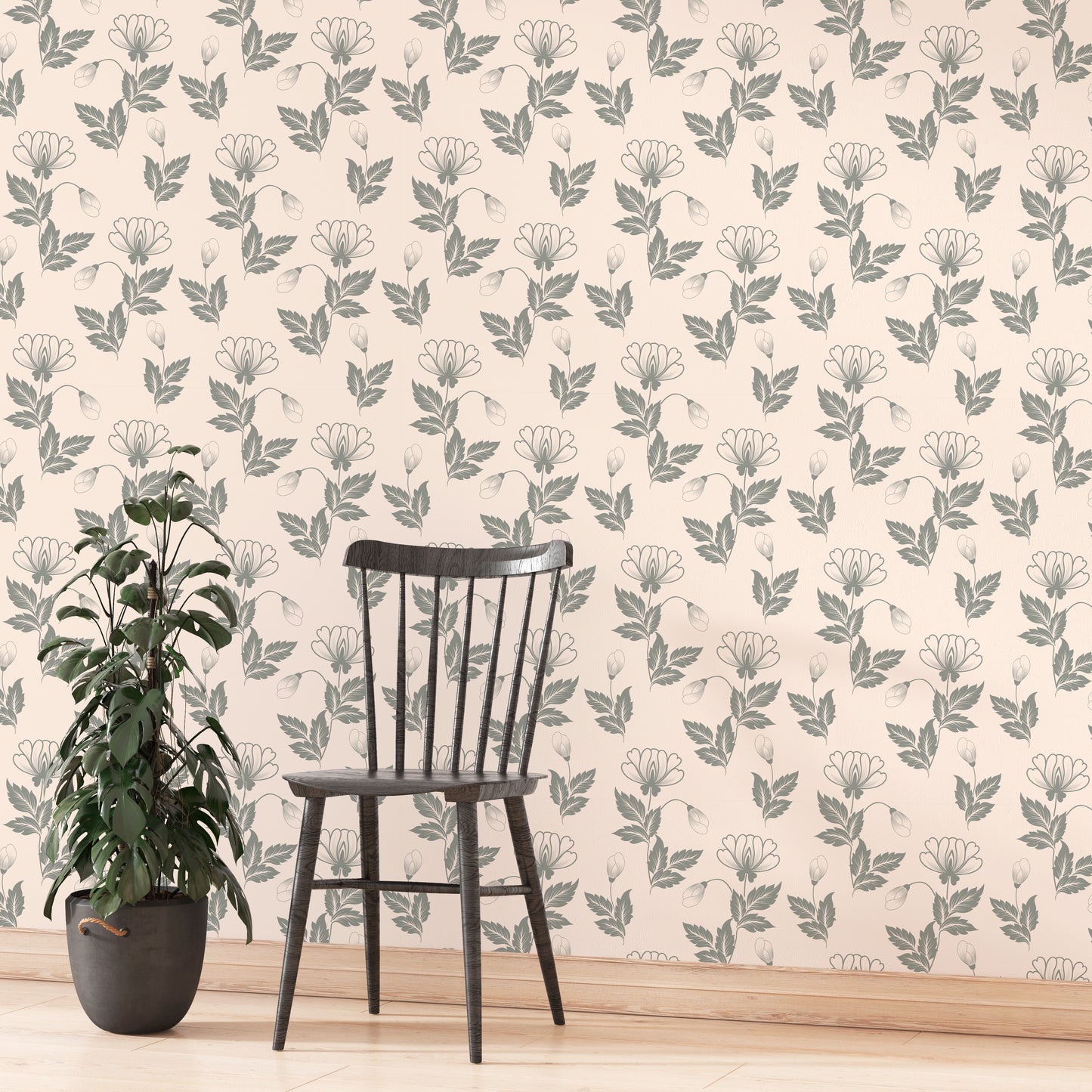 Papel de Parede Vintage Leaf - Papieris
