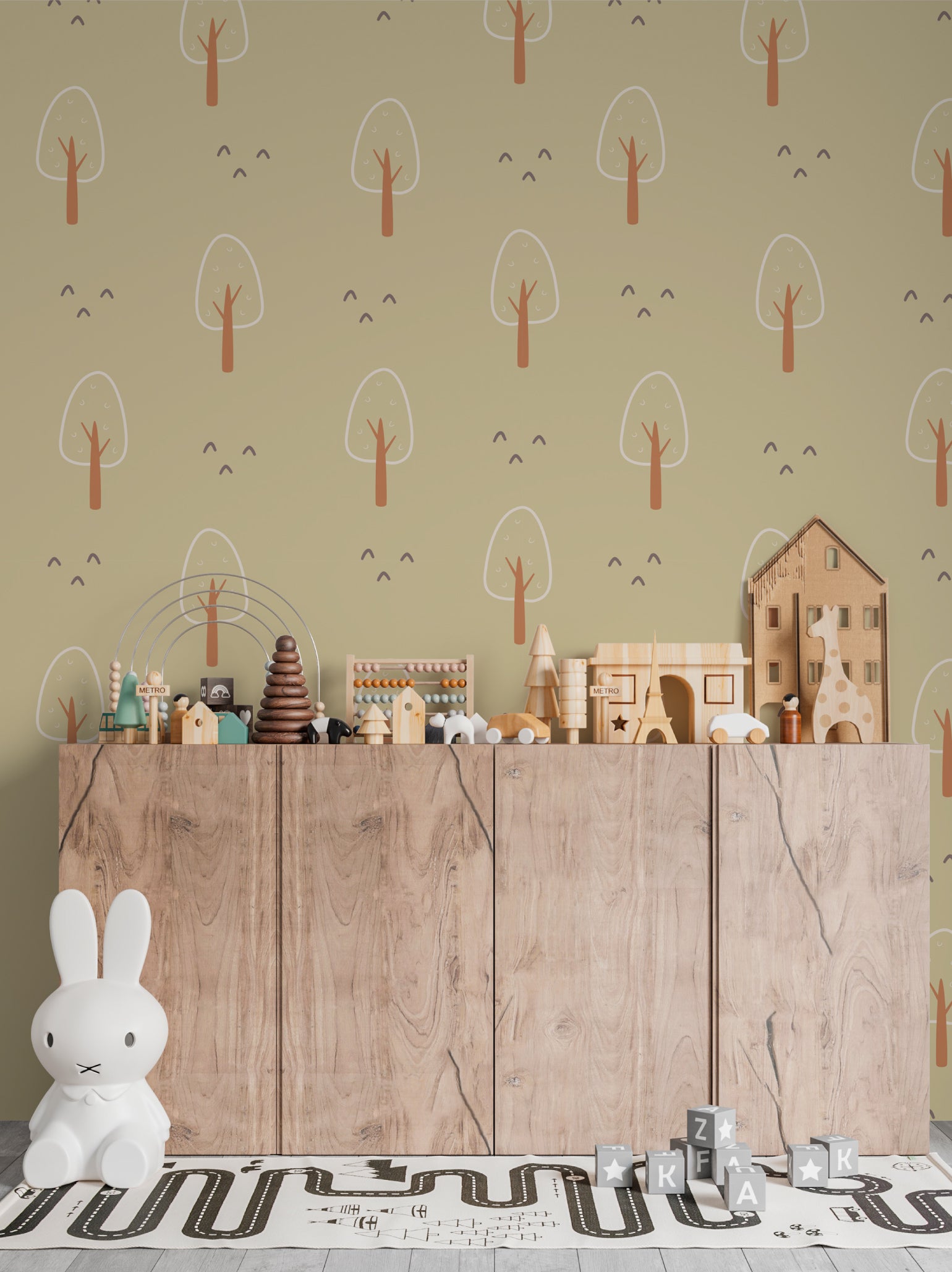 Papel de parede Infantil Floresta - Papieris