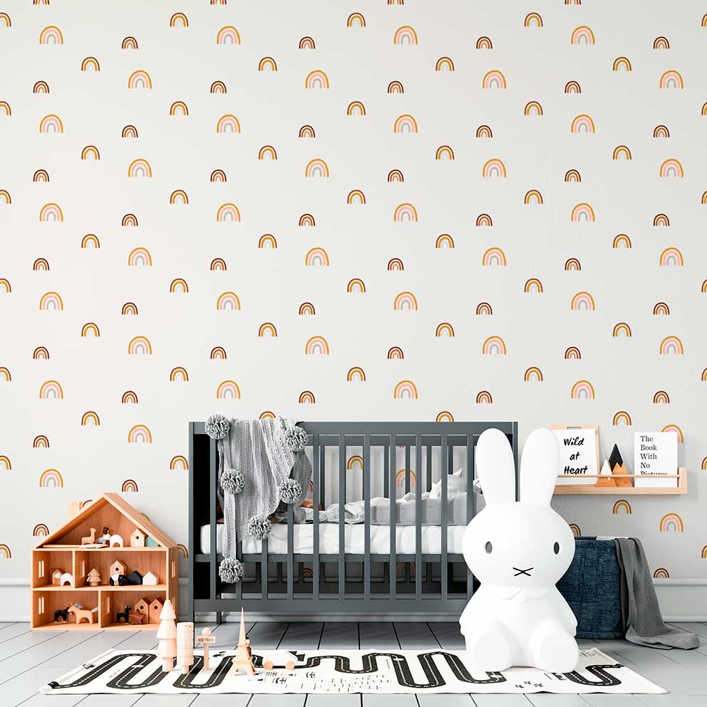 Papel de Parede Infantil Arco-iris - Papieris